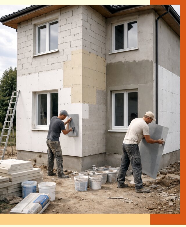 Утепление дома из газобетона в Черкесске от 4282 руб./м² — заказать у ТепломастерЧрк